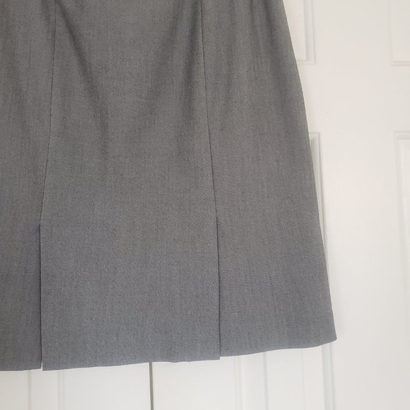 Anne Klein Gray Skirt - Pencil/A-line- Size 8 - Picture 10 of 15
